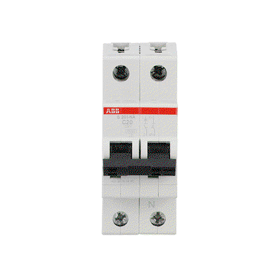 Miniature Circuit Breaker - S200 - 1P+N - 20 A - C - (AC) 6 kA