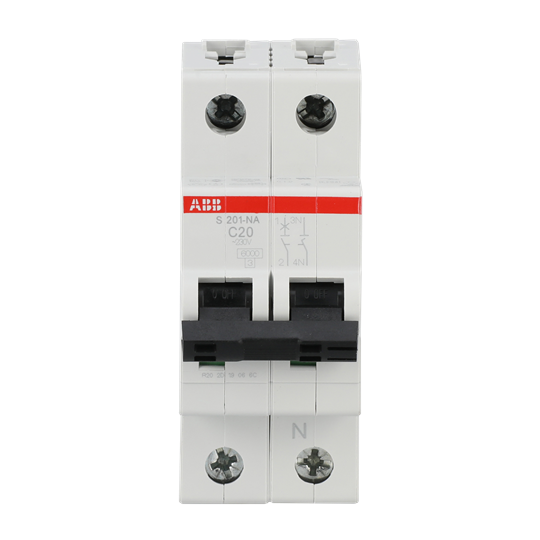 Miniature Circuit Breaker - S200 - 1P+N - 20 A - C - (AC) 6 kA – Image 2 of 4