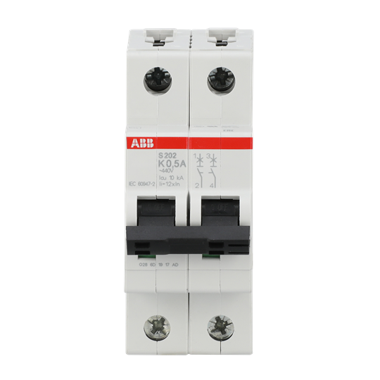 Miniature Circuit Breaker - S200 - 2P - 0.5 A - K - (AC) 6 kA – Image 2 of 3