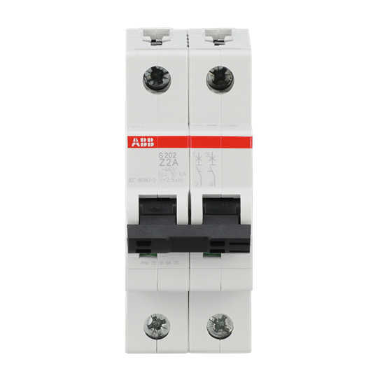 Miniature Circuit Breaker - S200 - 2P - 2 A - Z - (AC) 6 kA