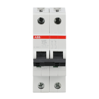 Miniature Circuit Breaker - S200 - 2P - 2 A - Z - (AC) 6 kA