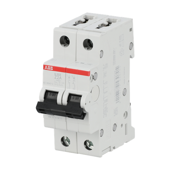 Miniature Circuit Breaker - S200 - 2P - 2 A - Z - (AC) 6 kA – Image 3 of 3