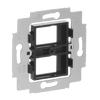 Flush Mounted Inserts Keystone Straight version 2gang black