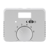 Cover plate with legend Characters 1 ... 6 for Thermostat Turn button titanium - alpha