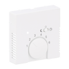 Cover plate with legend Characters 1 ... 6 for Thermostat Turn button studio white matt - Platform 63