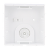 Cover plate with legend Characters 1 ... 6 for Thermostat Turn button studio white matt - Platform 63