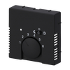 Cover plate with legend Characters 1 ... 6 for Thermostat Turn button black matt - Platform 63