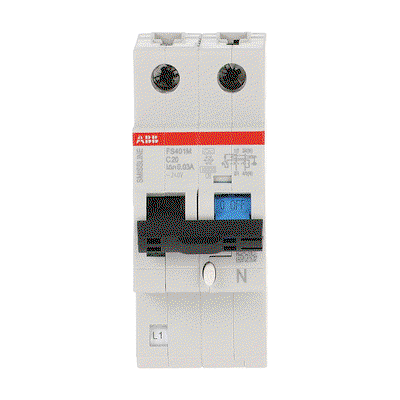 FS401M-C20/0.03 Residual Current Circuit Breaker with Overcurrent Protection