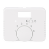 Cover plate with legend Characters 1 ... 6 for Thermostat Turn button studio white - alpha