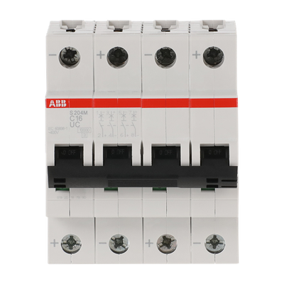 Miniature Circuit Breaker - S200MUC - 4P - 16 A - C - (AC) 10 kA