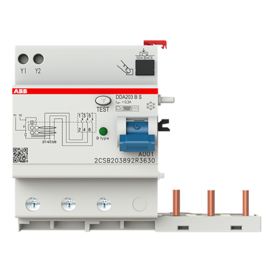 Residual Current Device Block DDA200 - 3P - 300 mA - 63 A - Type B