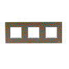 Frame 3-gang Antique Gold - Millenium