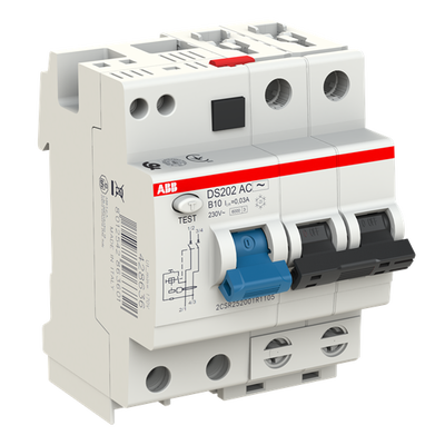 Residual Current Circuit Breaker with Overcurrent Protection DS200 - 2P - 30 mA - 10 A - B - Type AC