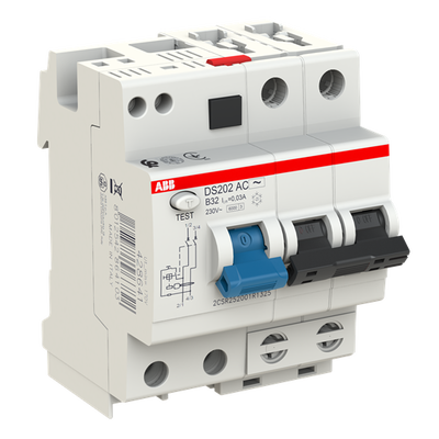 Residual Current Circuit Breaker with Overcurrent Protection DS200 - 2P - 30 mA - 32 A - B - Type AC