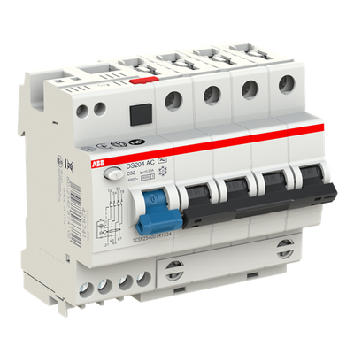 Residual Current Circuit Breaker with Overcurrent Protection DS200 - 4P - 30 mA - 32 A - C - Type AC