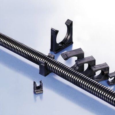 CONDUIT SUPPORT PA6 DIVLNE NW26 BLK