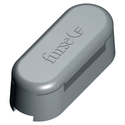 Non-met clip 25x3 pvc dk gry Cutt's