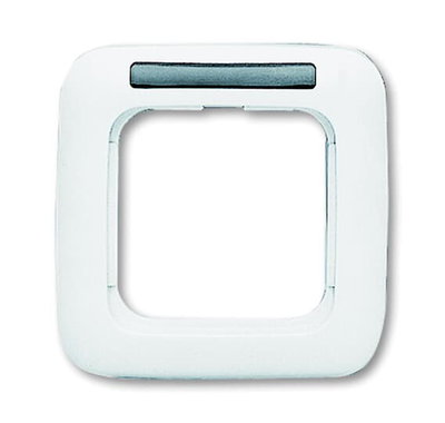 Cover frame with labelling field with label space 1-gang alpine white - Reflex SI