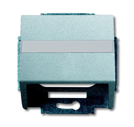 1758-83 Cover plate, aluminium silver, Covers for data communication