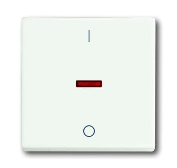1788-884 Switch rocker with marking, studio white, matt, Covers for switches/push-buttons