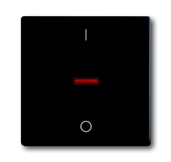 1788-885 Switch rocker with marking, black matt, Covers for switches/push-buttons
