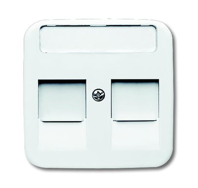 Data / Telecommunication / Antenna Keystone 2 gang alpine white - Reflex SI