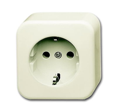 SCHUKO® socket Safety Shutter 16 A white  - Busch-Duro 2000 SM