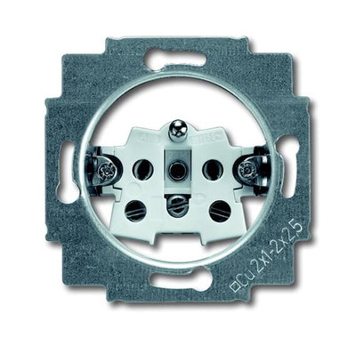 Socket insert with screw terminals beige