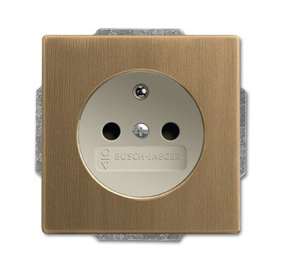Socket Outlets Safety Shutter with screw terminals antique brass ivory white - Platform 63