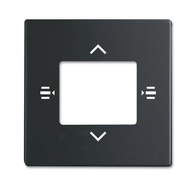 Cover plate Symbols "up, down, menu left, menu right, " for Control element 6gang black matt - Platform 63