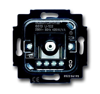 6513 U-102-500 Busch-rotary dimmer, Flush-mounted rotary dimmer