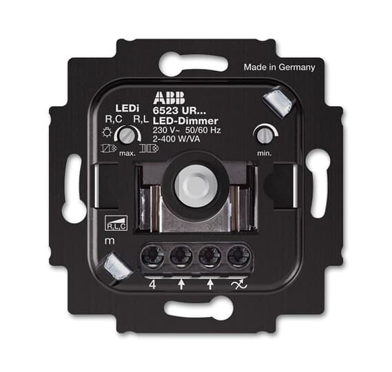 Busch-Rotary dimmer Dimmer Turn/push button 230 V 2...400 V·A