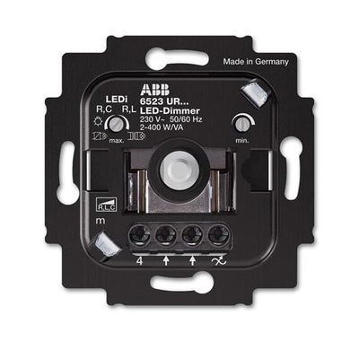 Busch-Rotary dimmer Dimmer Turn/push button 230 V 2...400 V·A
