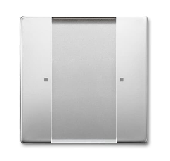 Wall sensor 1-gang for ZigBee Light Link applications 1 channel Wireless stainless steel - Pure Stainless Steel