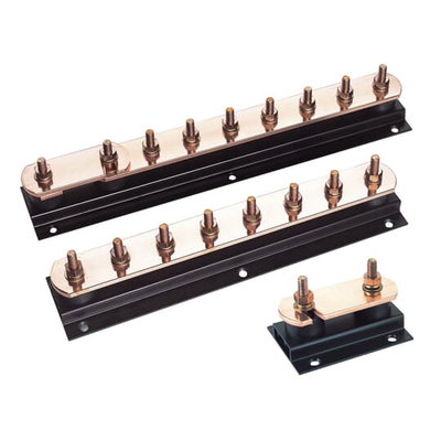 EARTH BAR, 50X6 CU, 8 WAY, M10 ST
