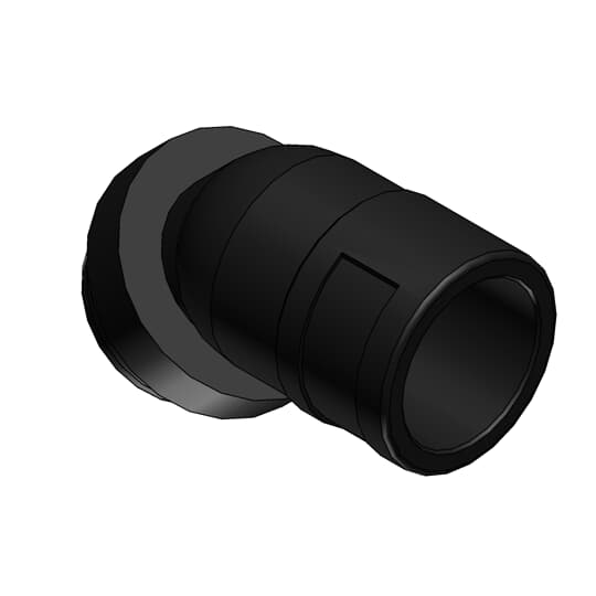 COND FTNG 45D PG11 NW12 PA6/BR BLK