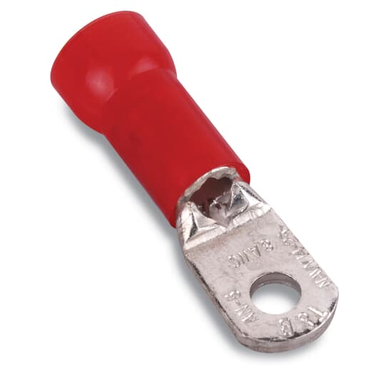 INS NYL RING TERM, 8AN, 1/4, RED
