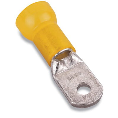 NYL INSUL RING No4AWG 3/8STUD 90DEG