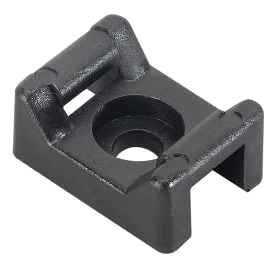SADDLE SUPPORT BASE .9X.5IN BLK NYL