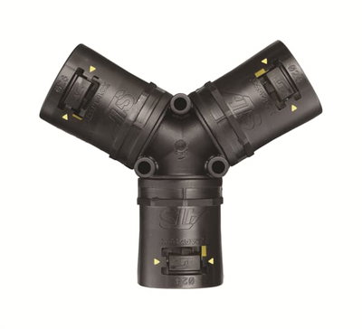 Y-PIECE PA66 28/21/21MM-BLY