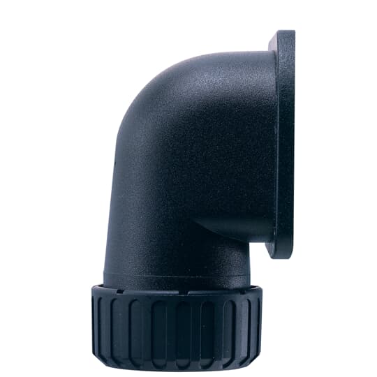 90D FL PA66 FITTING 54MM-BL