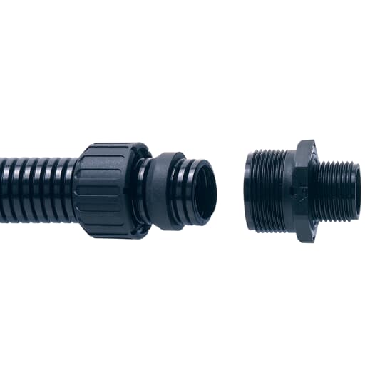 90D PA66 FITTING M25 28MM-BL