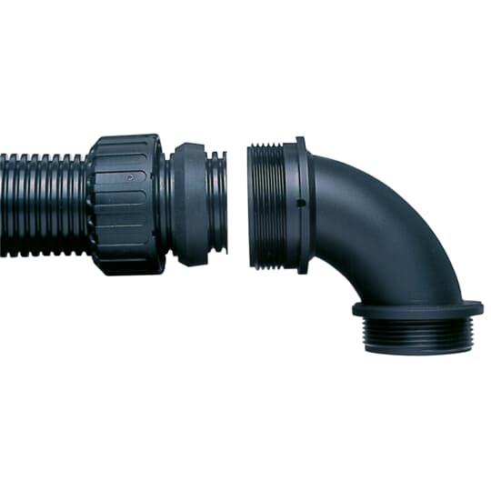 90D PA66 FITTING M25 28MM-BL