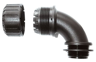 90D PA66 FITTING M32 32MM-BL