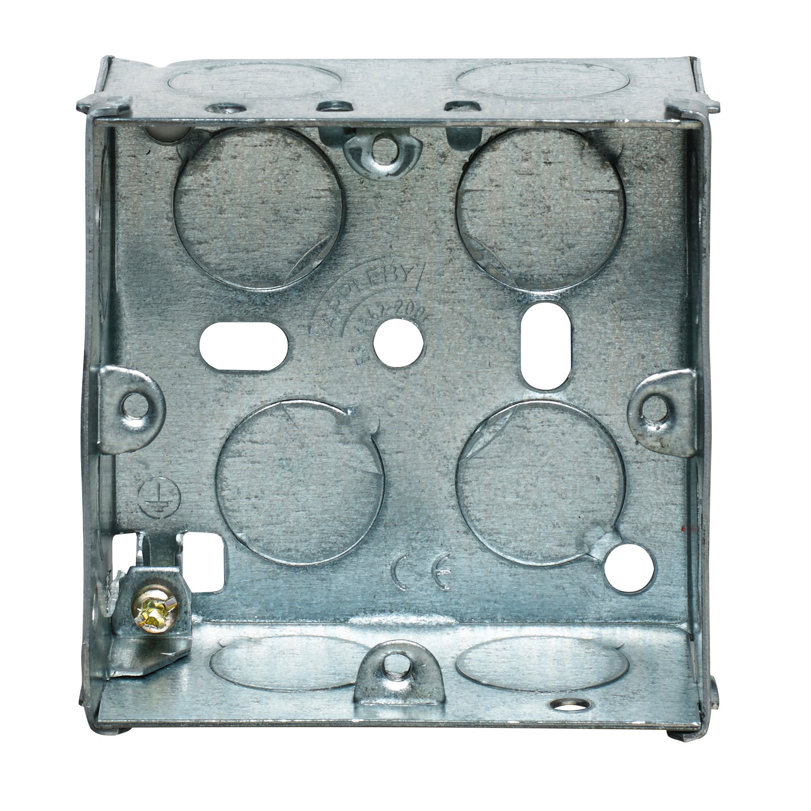 1 Gang Adjustable Lug Flush Steel Installation Box 35mm Depth