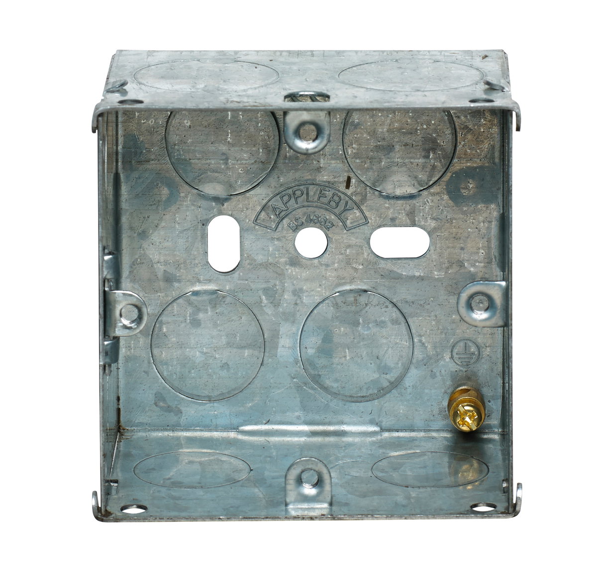 1 Gang Adjustable Lug Flush Steel Installation Box 47mm Depth