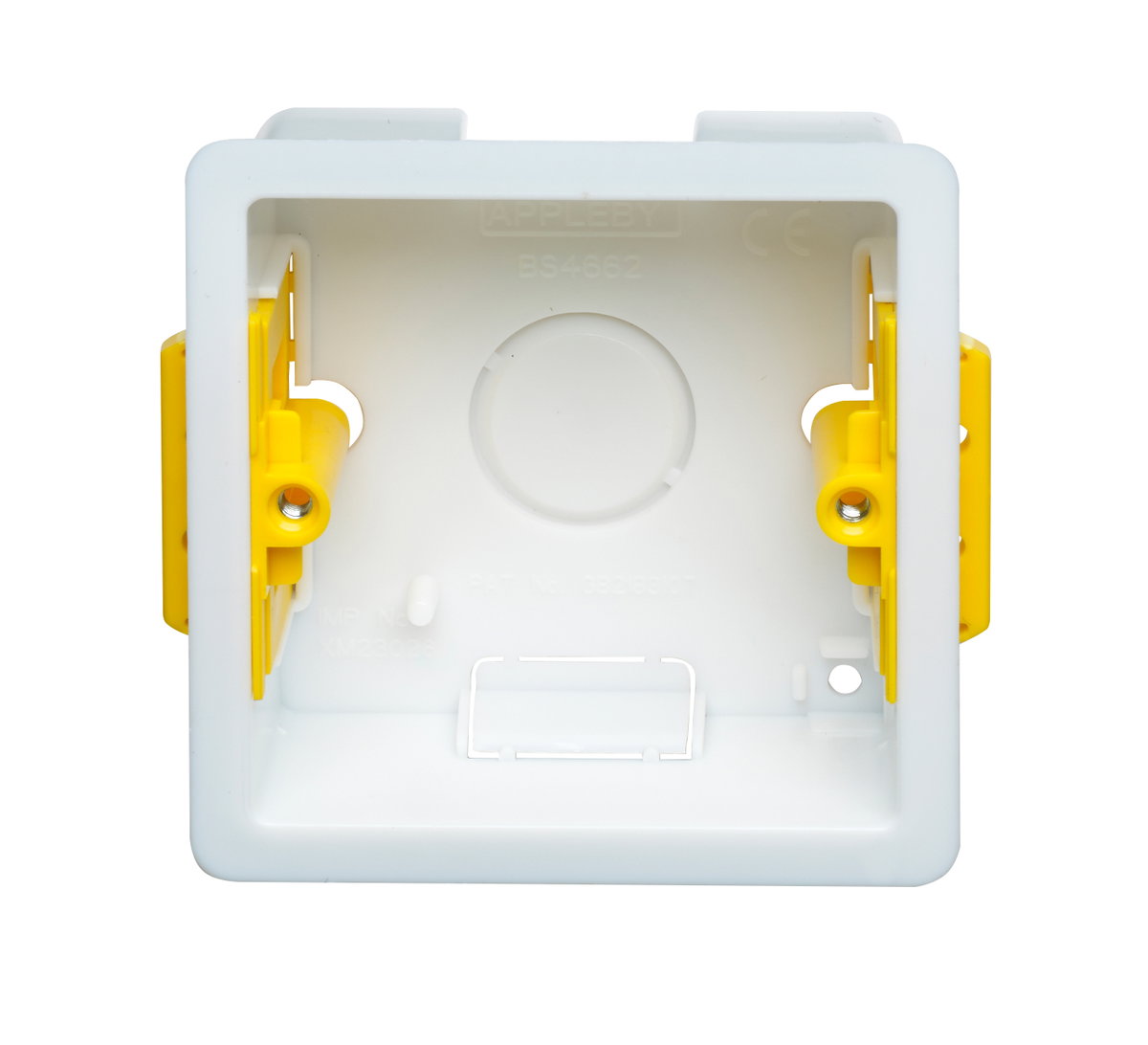 1 Gang Dry Lining Installation Box with Adjustable Lugs 35mm