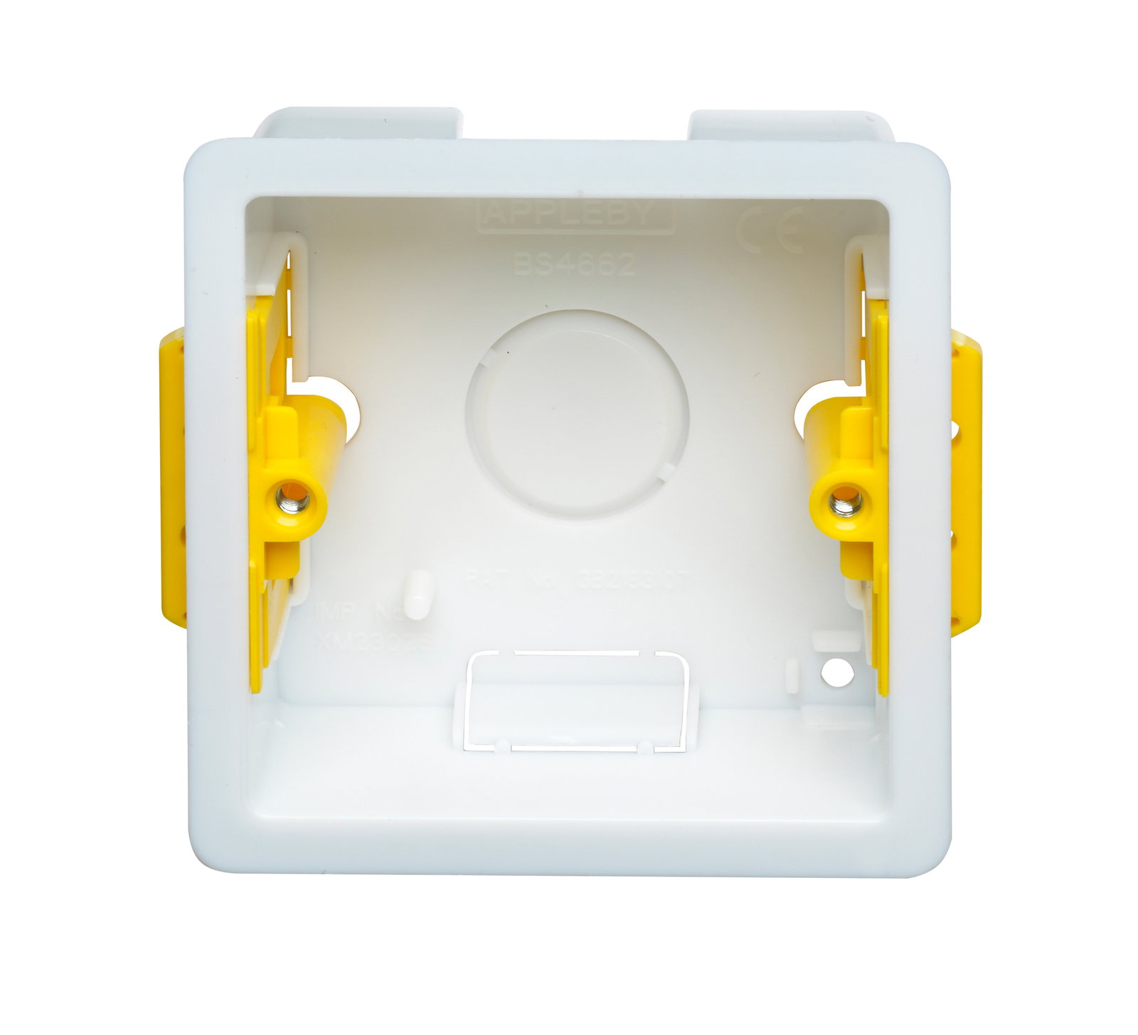 1 Gang Dry Lining Installation Box with Adjustable Lugs 35mm