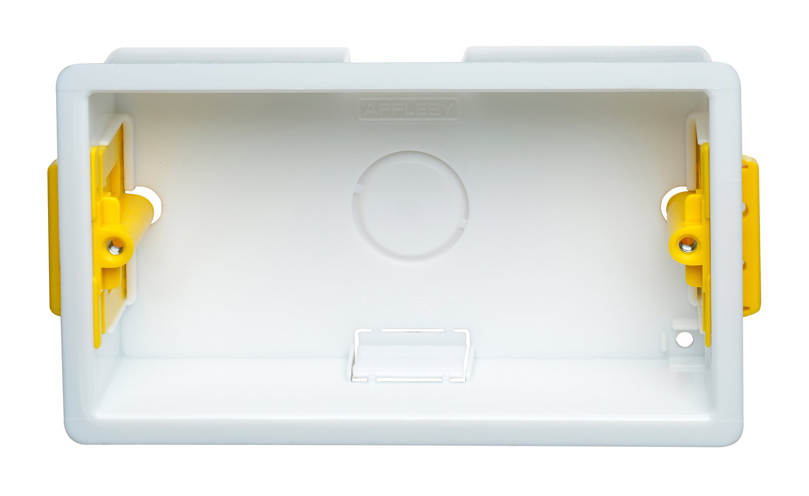 2 Gang Dry Lining Installation Box with Adjustable Lugs 35mm