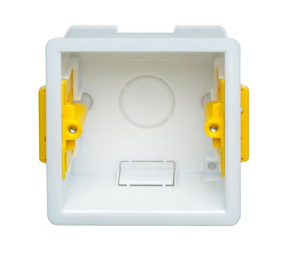 1 Gang Dry Lining Installation Box with Adjustable Lugs 47mm